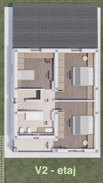 Gulia, Eden Forest, casa eleganta 4 - 5 camere si  2 - 3 bai P+1 beci gazon